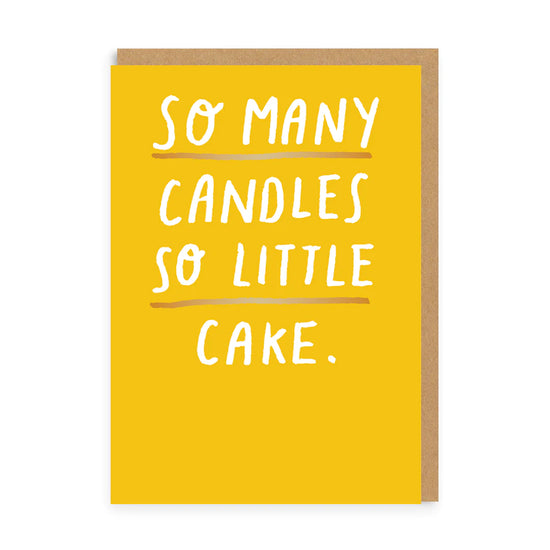 Vtipné narozeninové přání So many candles so little cake, A6