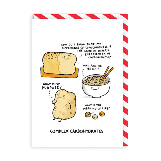 Vtipné přáníčko Complex Carbohydrates, A6