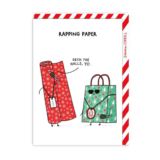 Vtipné vánoční přáníčko Rapping Paper