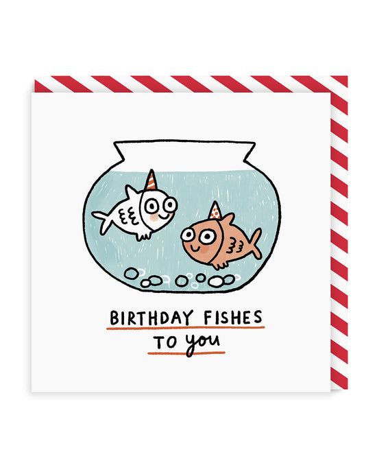 Narozeninové přání s rybičkou Birthday fishes to you